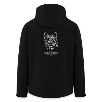 Cairn Terrier Dad Hunde Hund Wilsigns - Recycelte Männer Softshell-Jacke von Stanley/Stella - Schwarz - Hinten - AI Model Male 185 light (185cm)