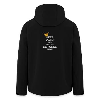KEEP CALM - Veste softshell homme en polyester recyclé Stanley/Stella - noir - Dos - AI Model Male 185 light (185cm)