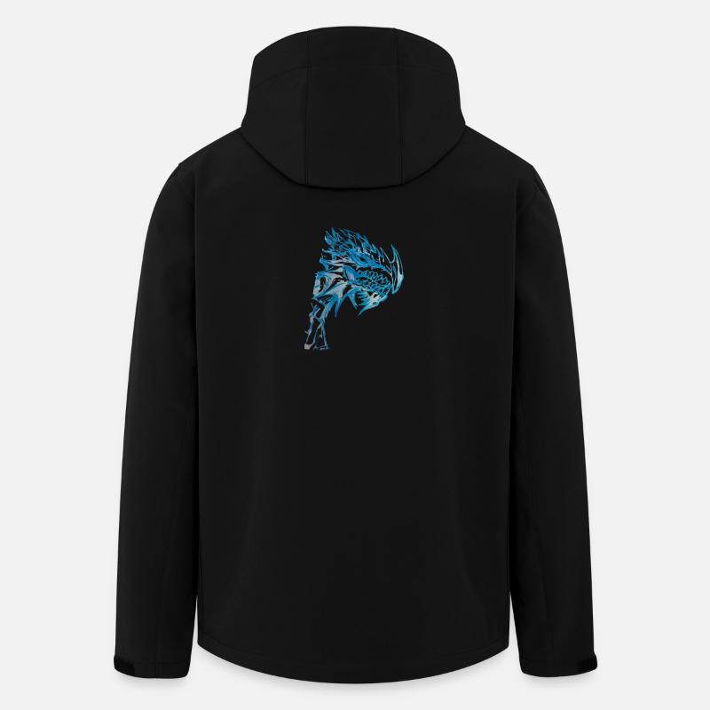 DRACHE - Recycelte Männer Softshell-Jacke von Stanley/Stella - Schwarz