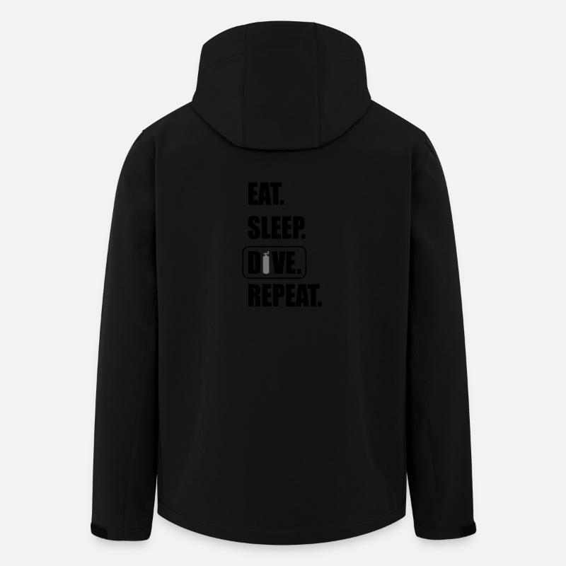 dive - Recycelte Männer Softshell-Jacke von Stanley/Stella - Schwarz