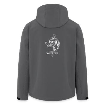 X Herder Dad Hunde Hund Wilsigns - Recycelte Männer Softshell-Jacke von Stanley/Stella - Schwarz - Hinten - AI Model Male 185 light (185cm)