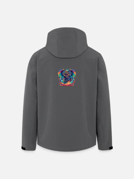 Aztec Bird - Men’s Recycled Softshell Jacket by Stanley/Stella - black