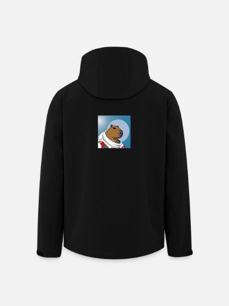 Capy astronaut - Men’s Recycled Softshell Jacket by Stanley/Stella - black