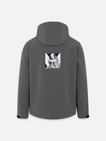 Engelfigur im Noir-Kontrast - Recycelte Männer Softshell-Jacke von Stanley/Stella - Schwarz