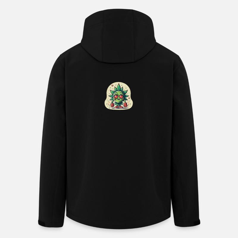 Brokkoli Boy - Recycelte Männer Softshell-Jacke von Stanley/Stella - Schwarz