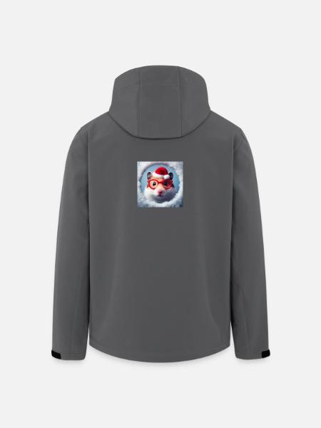 Hamster comme Père Noël - Veste softshell homme en polyester recyclé Stanley/Stella - noir