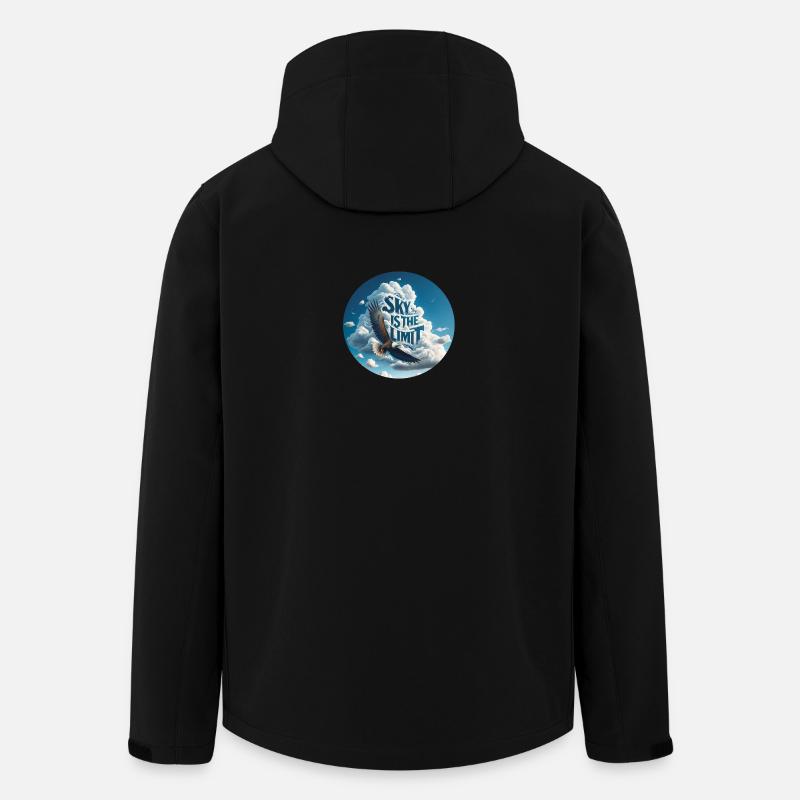 Sky is the Limit Adler - Recycelte Männer Softshell-Jacke von Stanley/Stella - Schwarz