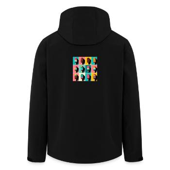 Glace sur le style Popsicle Pop Art III - Veste softshell homme en polyester recyclé Stanley/Stella - noir - Dos - AI Model Male 185 light (185cm)