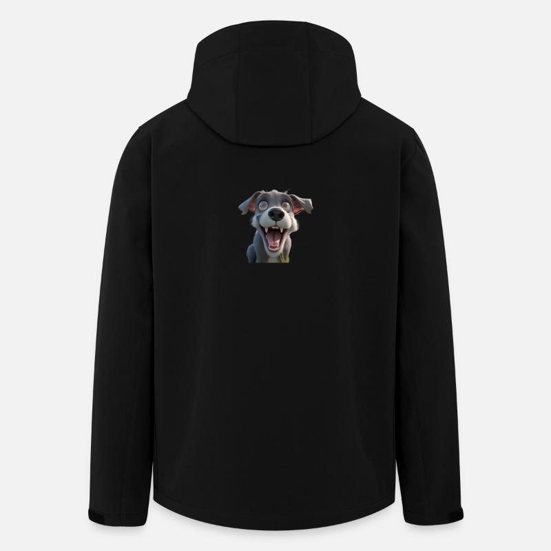 verrückter hund - Recycelte Männer Softshell-Jacke von Stanley/Stella - Schwarz