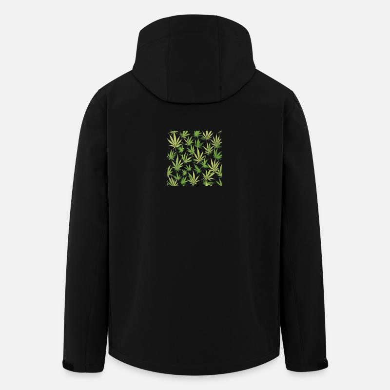 Cannabis 2 - Recycelte Männer Softshell-Jacke von Stanley/Stella - Schwarz