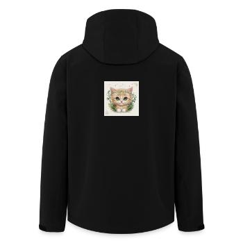 Minou mignon - Veste softshell homme en polyester recyclé Stanley/Stella - noir - Dos - AI Model Male 185 light (185cm)