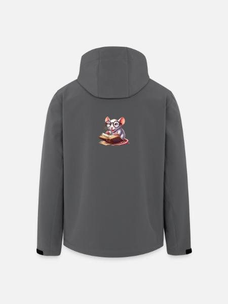 Leseratte mit Brille - Recycelte Männer Softshell-Jacke von Stanley/Stella - Schwarz