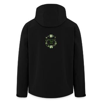 Faites Votre Propre Chance Trèfle - Men’s Recycled Softshell Jacket by Stanley/Stella - black - Back - AI Model Male 185 light (185cm)