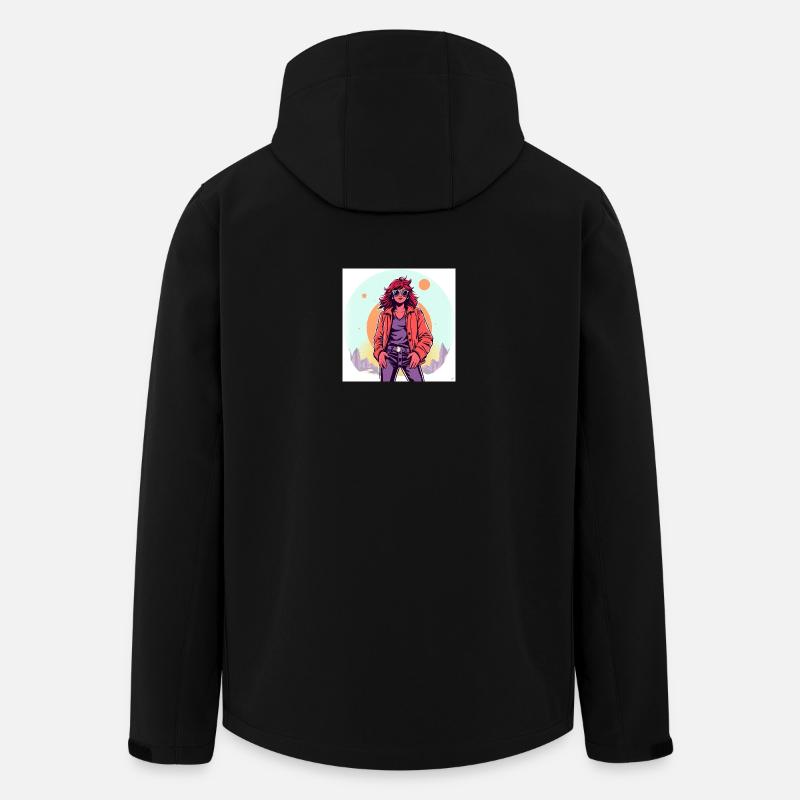 90‘s Style - Recycelte Männer Softshell-Jacke von Stanley/Stella - Schwarz