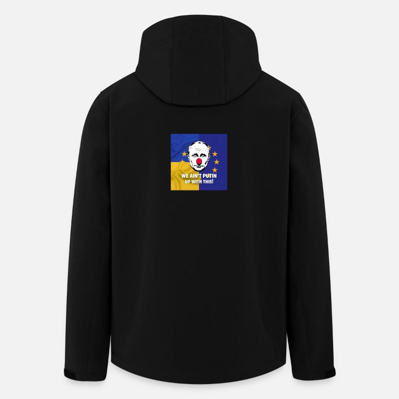 Wir sind Putin nicht fertig mit dem - politischer Protest - Recycelte Männer Softshell-Jacke von Stanley/Stella - Schwarz