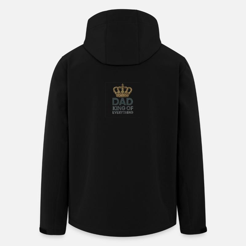 Papa Roi de Tout - Veste softshell homme en polyester recyclé Stanley/Stella - noir