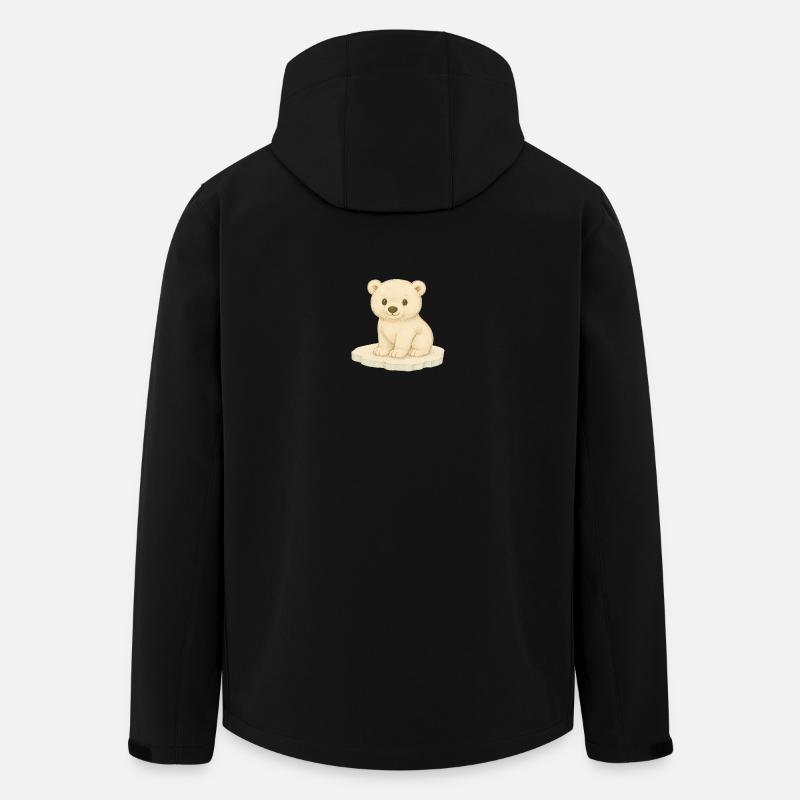 Nordische Arktis - Eisbär - Recycelte Männer Softshell-Jacke von Stanley/Stella - Schwarz