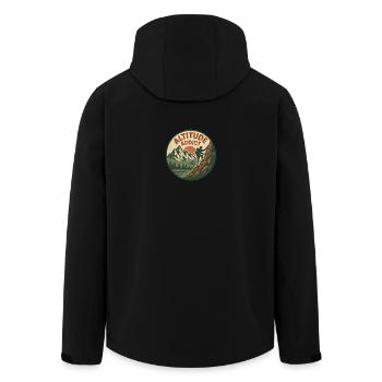 Altitude Addict - Recycelte Männer Softshell-Jacke von Stanley/Stella - Schwarz - Hinten - AI Model Male 185 light (185cm)