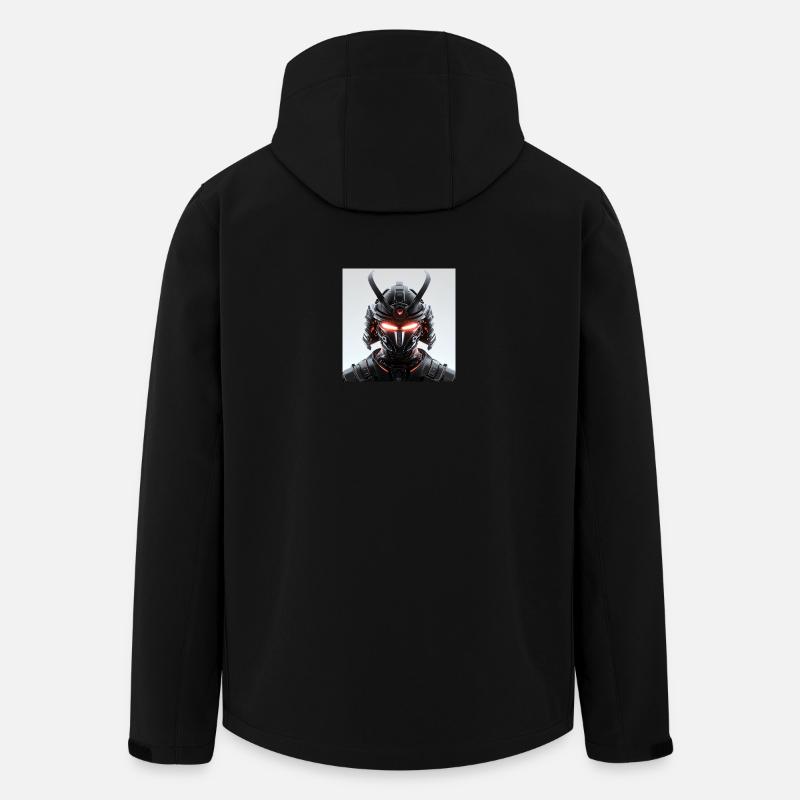 Digitale Samurai Futuristische Maskerade - Recycelte Männer Softshell-Jacke von Stanley/Stella - Schwarz