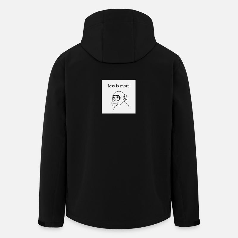 Minimalist monkey motivation - Men’s Recycled Softshell Jacket by Stanley/Stella - black