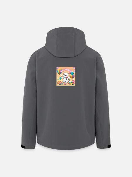 Birthday Bear with Balloons 2026 - Men’s Recycled Softshell Jacket by Stanley/Stella - black