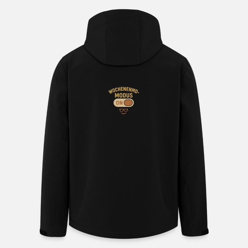 Wochennemodenswitch Humor Design - Recycelte Männer Softshell-Jacke von Stanley/Stella - Schwarz