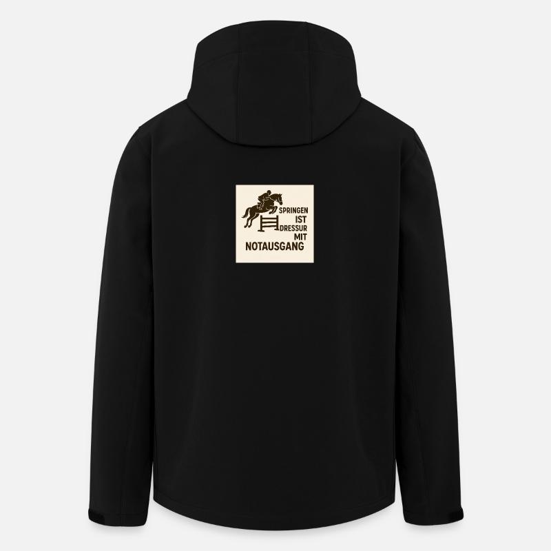 Ausbruchssprung Reiterwitz - Recycelte Männer Softshell-Jacke von Stanley/Stella - Schwarz