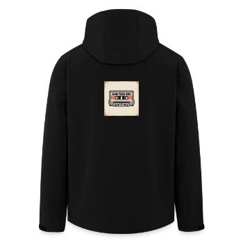 Cassette avec inscription - Veste softshell homme en polyester recyclé Stanley/Stella - noir - Dos - AI Model Male 185 light (185cm)