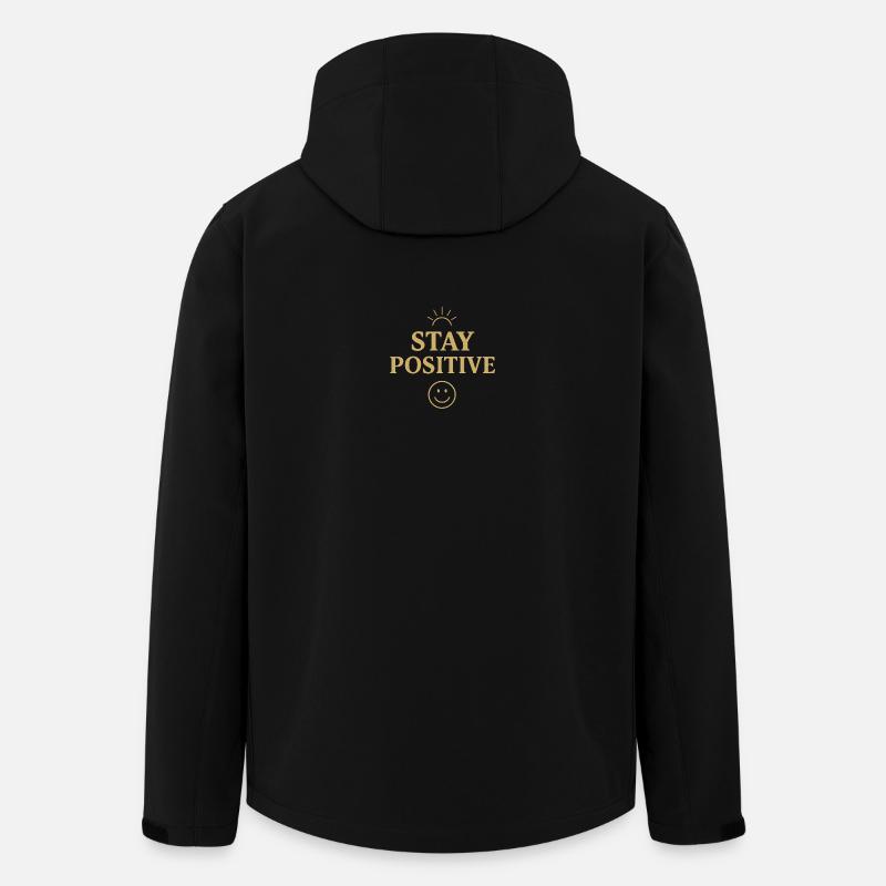 Stay positive  - Veste softshell homme en polyester recyclé Stanley/Stella - noir