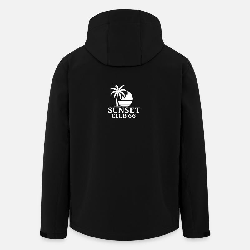 Sunset Club 66 - White Label - Men’s Recycled Softshell Jacket by Stanley/Stella - black