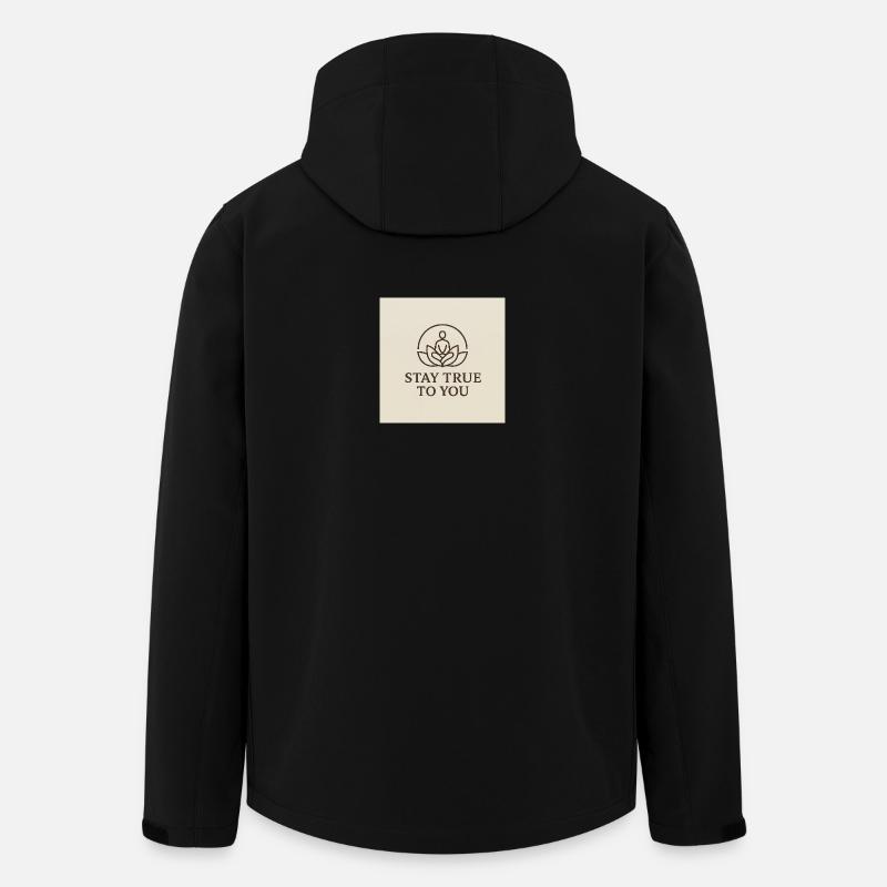 Pleine conscience et équilibre intérieur - Veste softshell homme en polyester recyclé Stanley/Stella - noir