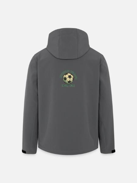 Fußball - Recycelte Männer Softshell-Jacke von Stanley/Stella - Schwarz