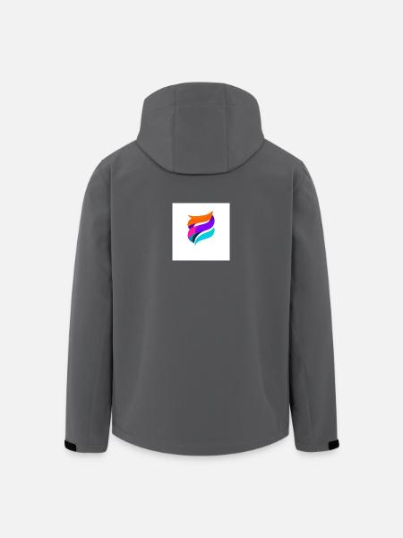 Bunte Ribbon-Form Abstrakt - Recycelte Männer Softshell-Jacke von Stanley/Stella - Schwarz
