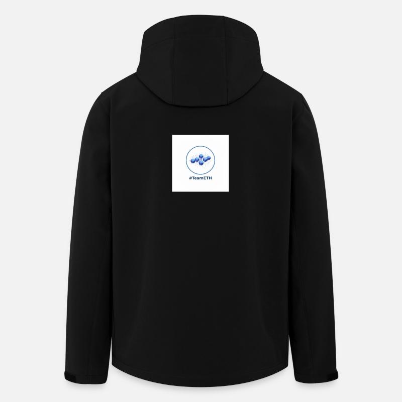 TeamETH Knoten Netzwerk - Recycelte Männer Softshell-Jacke von Stanley/Stella - Schwarz