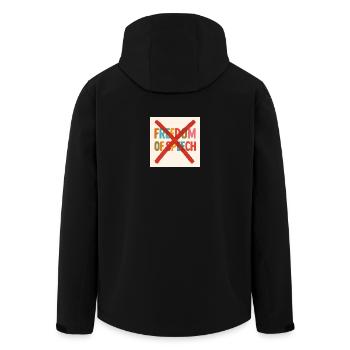 Liberté d’expression - Veste softshell homme en polyester recyclé Stanley/Stella - noir - Dos - AI Model Male 185 light (185cm)
