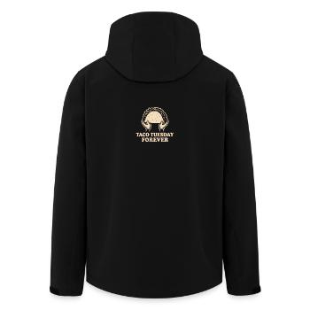 Taco Tuesday Forever – Lustiges Retro Food Design - Recycelte Männer Softshell-Jacke von Stanley/Stella - Schwarz - Hinten - AI Model Male 185 light (185cm)