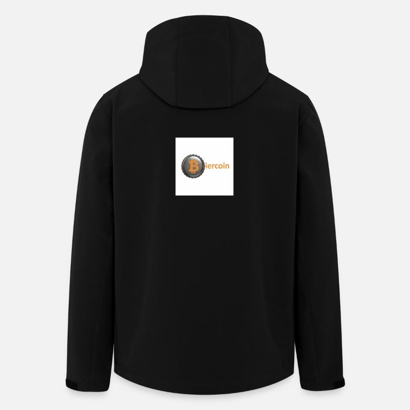 BierCoin Bitcoin Logo - Veste softshell homme en polyester recyclé Stanley/Stella - noir