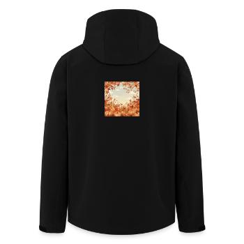 Hello Autumn - Recycelte Männer Softshell-Jacke von Stanley/Stella - Schwarz - Hinten - AI Model Male 185 light (185cm)