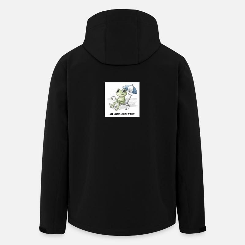Frog Beach Café Chill - Veste softshell homme en polyester recyclé Stanley/Stella - noir