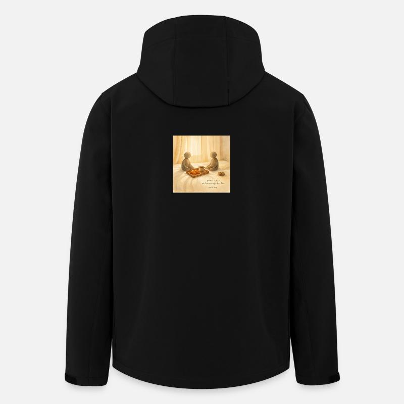 Morning Peace Breakfast Tray - Men’s Recycled Softshell Jacket by Stanley/Stella - black