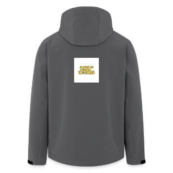 Ich mache eine humorvolle Diät - Recycelte Männer Softshell-Jacke von Stanley/Stella - Anthrazit - Hinten - AI Model Male 185 light (185cm)