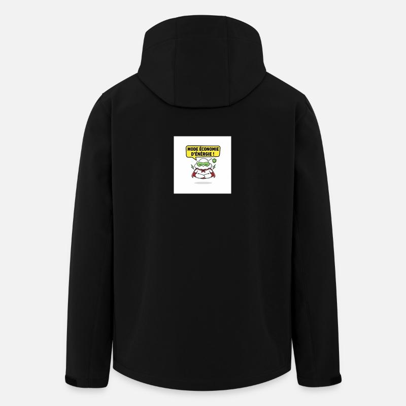 Superhero Cloud Saving Energy Mode - Men’s Recycled Softshell Jacket by Stanley/Stella - black