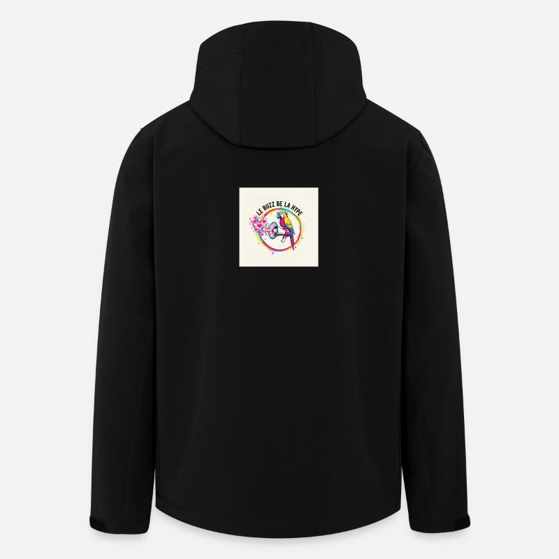 Papagei Summen - Recycelte Männer Softshell-Jacke von Stanley/Stella - Schwarz