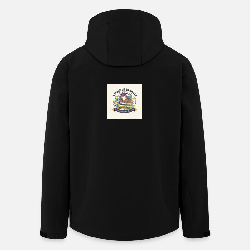 Schule der Eule Nickerchen Schüler - Recycelte Männer Softshell-Jacke von Stanley/Stella - Schwarz