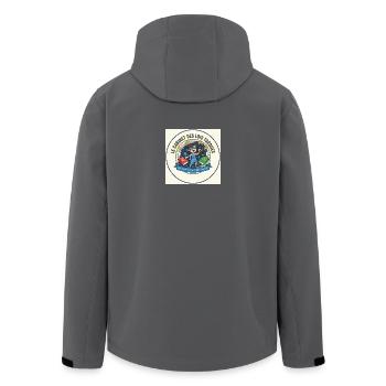 Das Kabinett der Torbude-Gesetze - Recycelte Männer Softshell-Jacke von Stanley/Stella - Anthrazit - Hinten - AI Model Male 185 light (185cm)