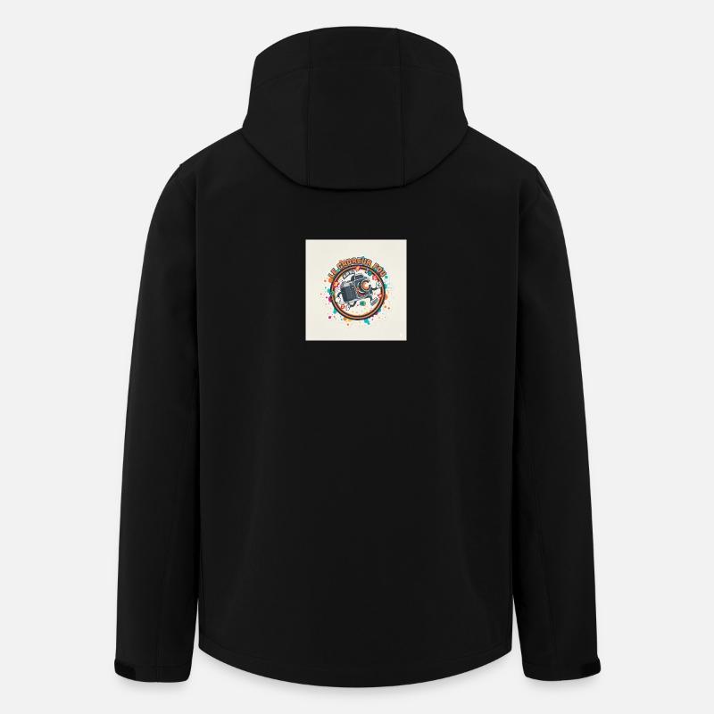 Le Cadreur Fou Caméra Rieuse - Veste softshell homme en polyester recyclé Stanley/Stella - noir
