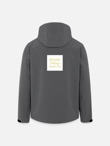 Simple Things Sweet Life (Gold Edition) - Men’s Recycled Softshell Jacket by Stanley/Stella - black