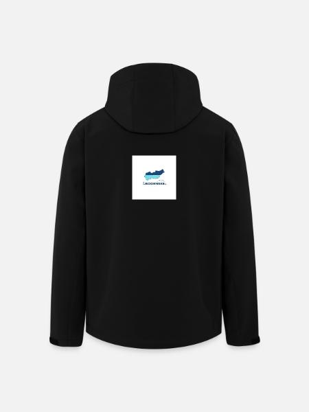 Bodensee Landschaftslogo Seeufer - Recycelte Männer Softshell-Jacke von Stanley/Stella - Schwarz