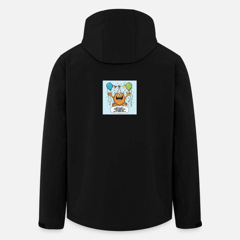 Party Monster mit Einäugigem Jubel - Recycelte Männer Softshell-Jacke von Stanley/Stella - Schwarz