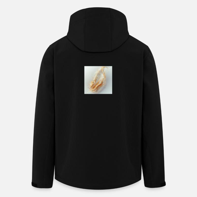 Ätherische Feder leuchtend – Symbol des Lichts - Recycelte Männer Softshell-Jacke von Stanley/Stella - Schwarz